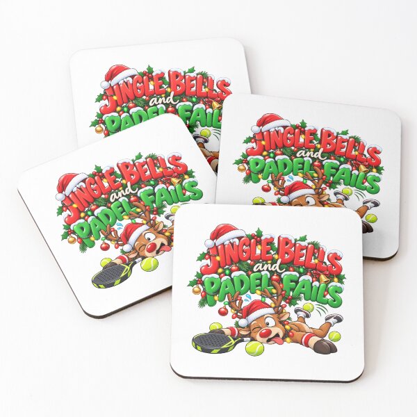 Item preview, Jingle Bells and Padel Fails Funny Padel Christmas  designed and sold by WeirdlyMild.