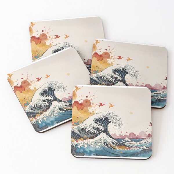 Item preview, Beyond the Great Wave – Birds Over the Sea designed and sold by tambanow.