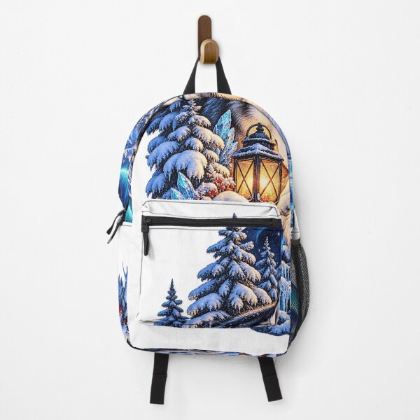Item preview, Winter Husky Northern Lights Snowy Forest Art designed and sold by TeNovaStudio.