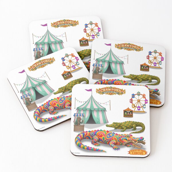 Item preview, Crawford, Painted Crocodile: Vintage Circus Animal Parody designed and sold by MissTerryWoman.