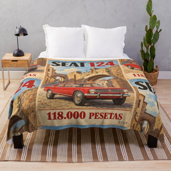 Item preview, Vintage poster of a classic car from 1968 in Cáceres designed and sold by The Drawing Office.