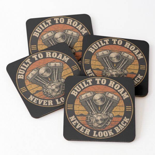 Item preview, Vintage Biker Built To Roam Sunset | Retro Motorcycle Graphic designed and sold by DesignsDominus.