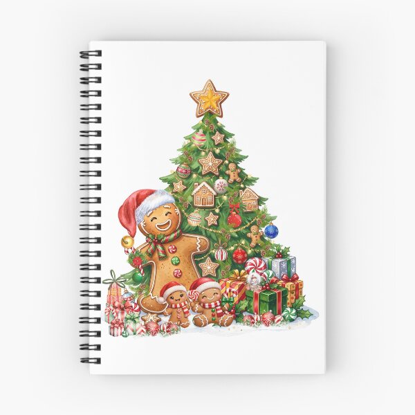 Item preview, Cute gingerbread family with Christmas tree. designed and sold by VibranPalette.