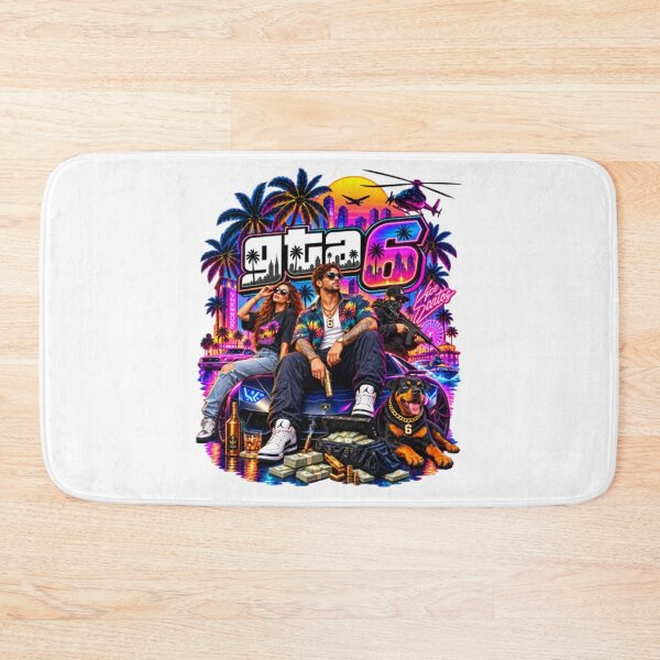 Item preview, GTA 6, Gráficos de Grand Theft Auto VI, Vice City Gaming, Jason Lucia designed and sold by Maris8Mihok.