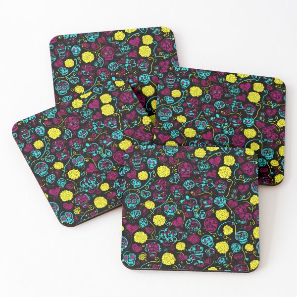 Item preview, Mexican Sugar Skull Dia De Los Muertos Pattern 05 designed and sold by The Design Asset Station.