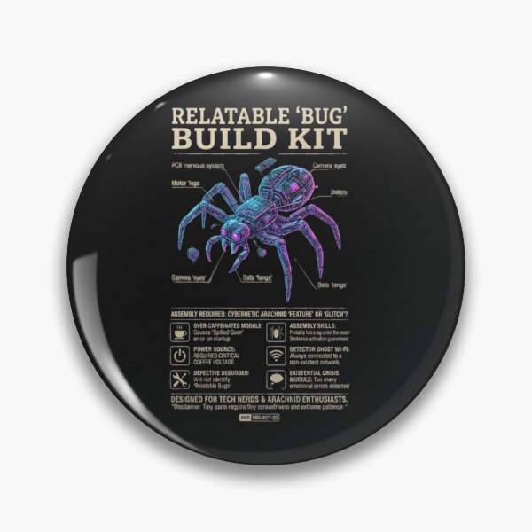 Item preview, Relatable 'Bug' Build Kit - Cyberpunk Tech Spider designed and sold by CoffeeAndChao.