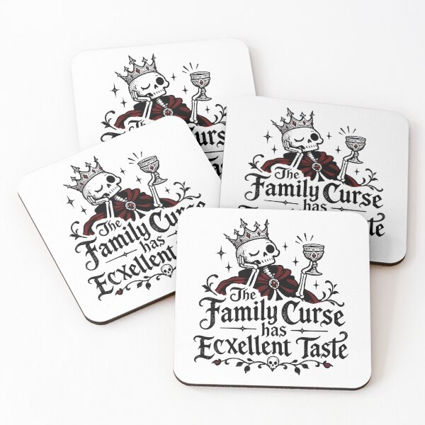 Item preview, The Family Curse Has Excellent Taste – Funny Gothic Medieval Dark Humor Quote designed and sold by witchlingart.