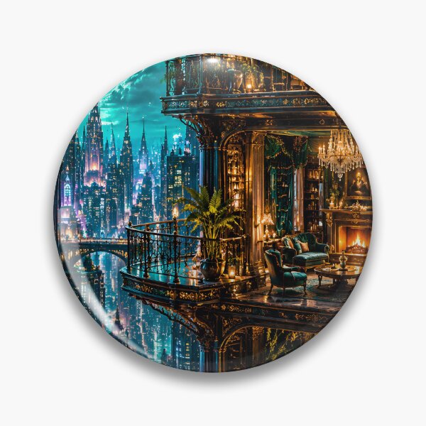 Item preview, Futuristic Emerald Green Luxury Palace  designed and sold by IRON SIREN.
