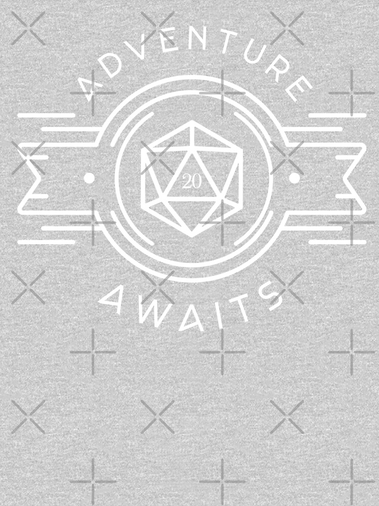 Adventure Awaits Polyhedral D20 Dice Tabletop RPG Addict by pixeptional