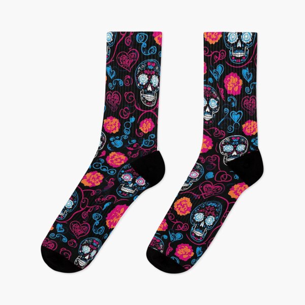 Item preview, Mexican Sugar Skull Dia De Los Muertos Pattern 09 designed and sold by The Design Asset Station.