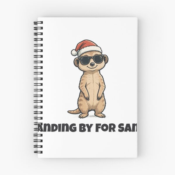 Item preview, Standing By For Santa Funny Meerkat Christmas Design designed and sold by Wild Shades.