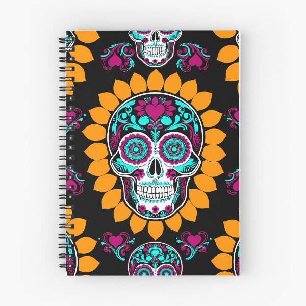 Item preview, Gothic Calavera Marigold Floral Seamless Pattern 10 designed and sold by The Design Asset Station.