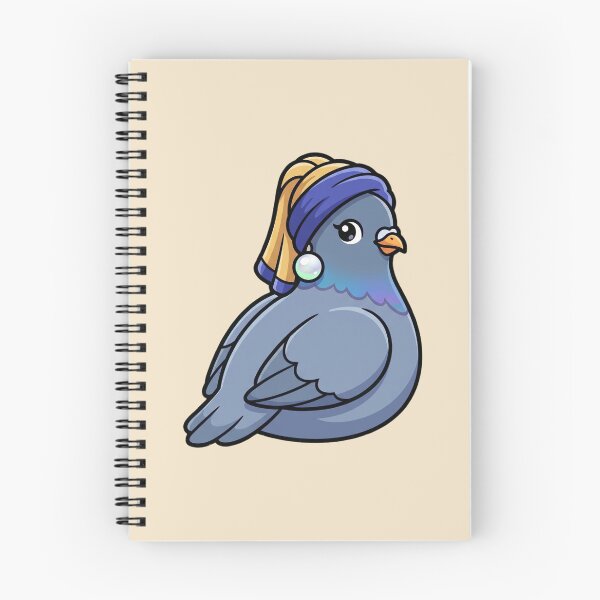 Item preview, Cute Pigeon Pearl Earring, Kawaii Art Parody designed and sold by Rariks.