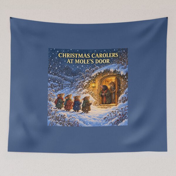 Item preview, Christmas Carolers at Mole’s Door — The Wind in the Willows designed and sold by Novel Works Studio.