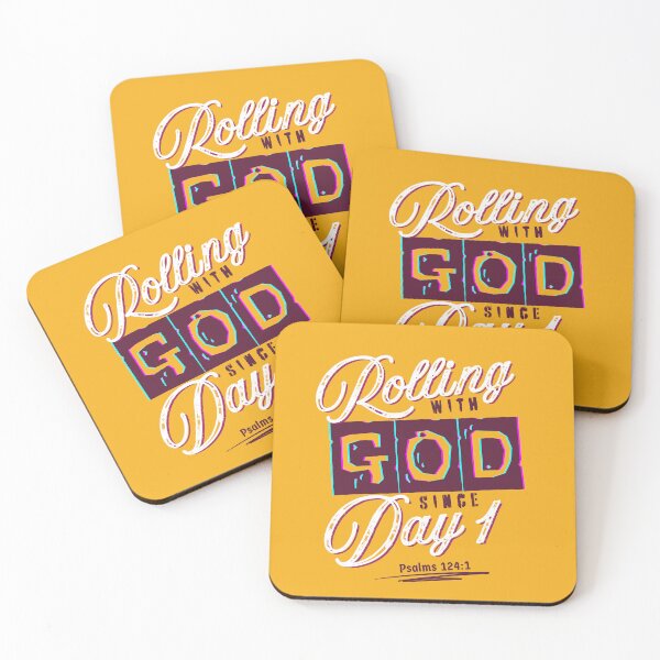 Item preview, Rolling With God - Baptism Jesus Christian Christmas Inspring Quotes   - Christmas Gifts For Him - Yellow designed and sold by Doiemacreations.