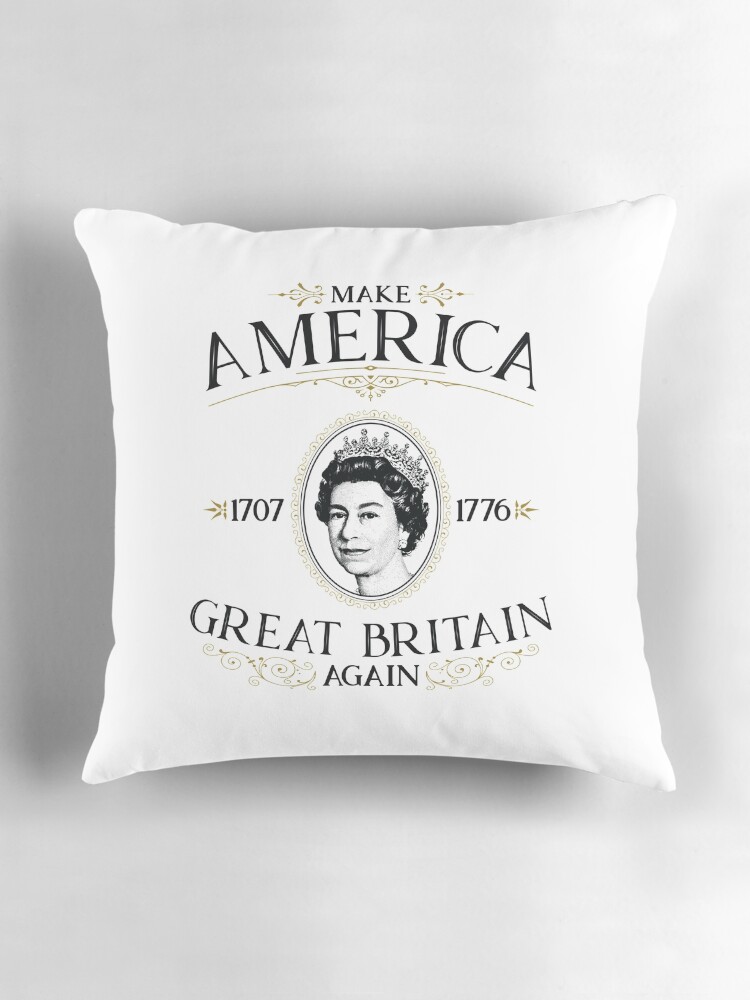 Thumbnail 3 of 4, Pillow, Make America Great Britain Again designed and sold by KatieBuggDesign.