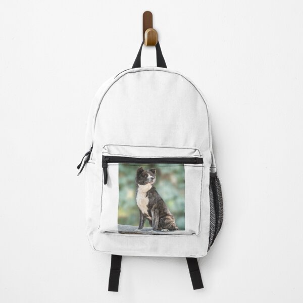 Item preview, Brindle Akita Inu Dog Sitting Portrait designed and sold by VanGaldo.