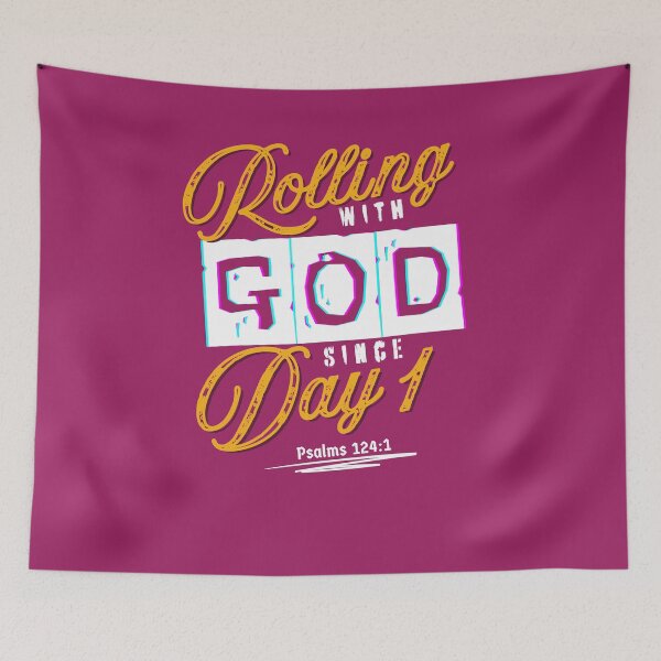 Item preview, Rolling With God - Christ Christianity Holy Ghost Easter Inspo Quotes   - Christmas Gifts For Husband - Pink designed and sold by Doiemacreations.