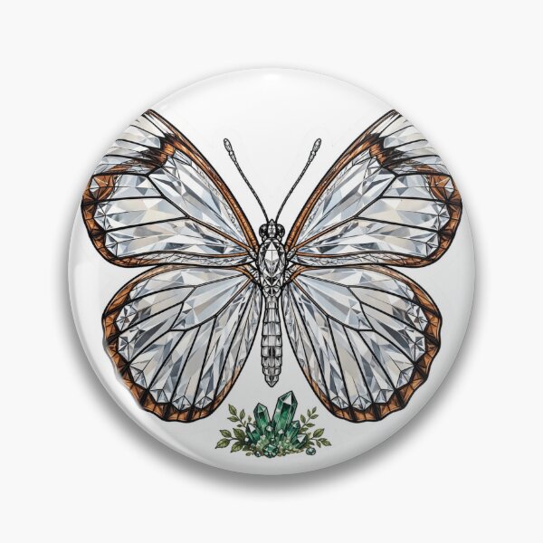 Item preview, Glasswing Butterfly Crystal Sticker - Transparent Greta Oto Real Color designed and sold by Crystal Critters .