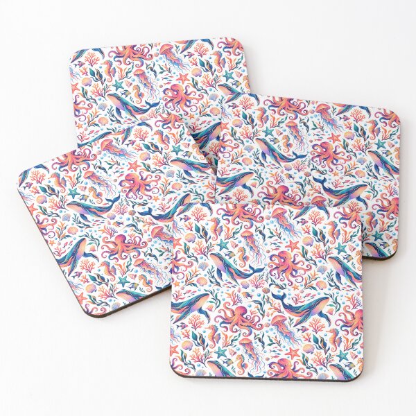 Item preview, Colourful Ocean Creatures  designed and sold by PatternXOXO.