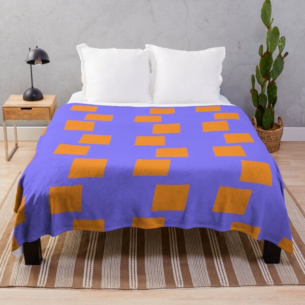 Item preview, Imperfect Digitally Drawn Orange Squares on Purple by ElitebyElise designed and sold by ElitebyElise.