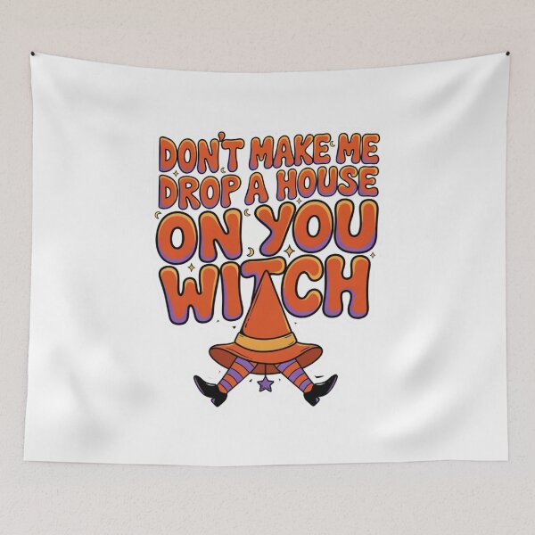 Item preview, Dont Make Me Drop a House on You Witch Retro Halloween designed and sold by Malaryk.