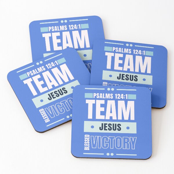 Item preview, Team With Jesus -  Spirituality Baptism Catholic Motivational Quotes   - Christmas Gifts For Women - Blue designed and sold by Doiemacreations.
