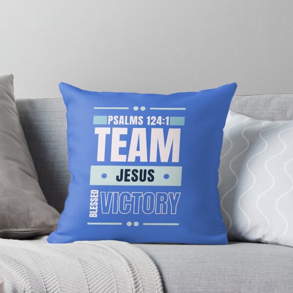 Item preview, Team With Jesus -  Spirituality Baptism Catholic Motivational Quotes   - Christmas Gifts For Women - Blue designed and sold by Doiemacreations.