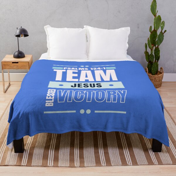 Item preview, Team With Jesus - Spirituality Baptism Catholic Motivational Quotes - Christmas Gifts For Women - Blue designed and sold by Doiemacreations.