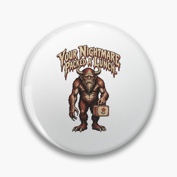 Item preview, Your Nightmare Packed a Lunch Monster Horror Movie Humor designed and sold by ThreadQuirk.