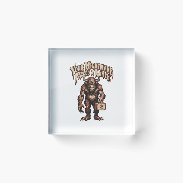 Item preview, Your Nightmare Packed a Lunch Monster Horror Movie Humor designed and sold by ThreadQuirk.