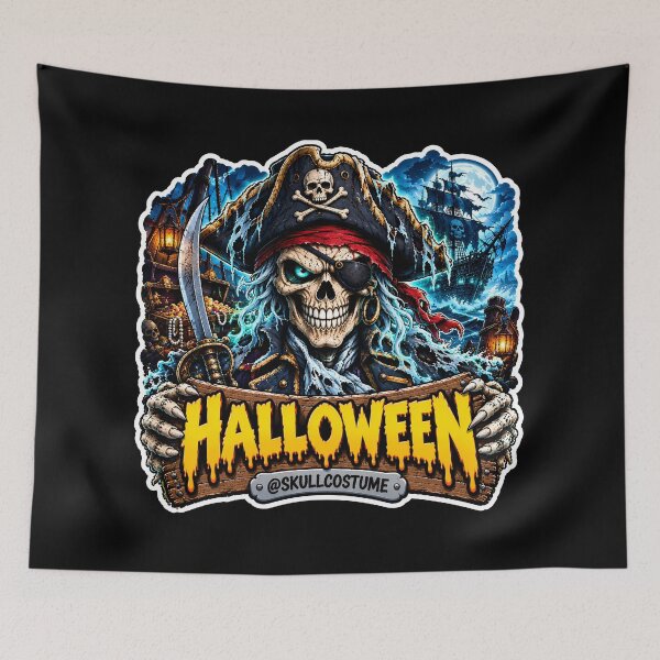 Item preview, SkullCostume – Halloween Edition: The Ghost Pirate designed and sold by SkullCostume.
