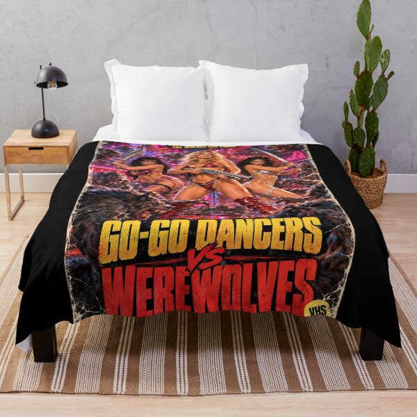 Item preview, Go Go Dancers vs Werewolves - B Movie Action Horror Pin Up Girls designed and sold by FilMate.