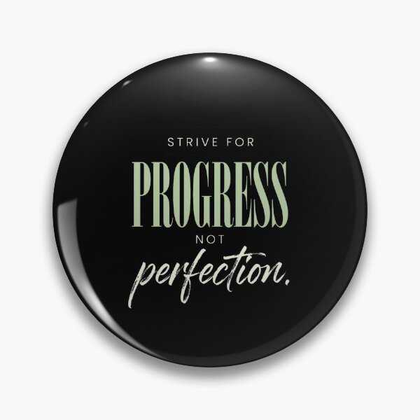 Item preview, Strive For Progress Not Perfection - Minimalist Boho Quote designed and sold by Vibe-Vary.