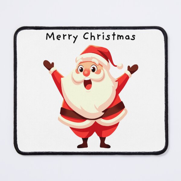 Item preview, Cheerful Santa Claus Merry Christmas Excited Cartoon Illustration designed and sold by By The Moon.