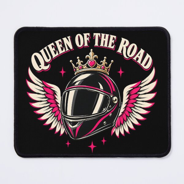 Item preview, Queen of the Road Motorcycle Helmet with Crown and Wings designed and sold by DesignsDominus.