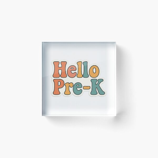 Item preview, Hello Pre-K – Preschool Crew Back to School Retro Design designed and sold by Big Smile Studio.