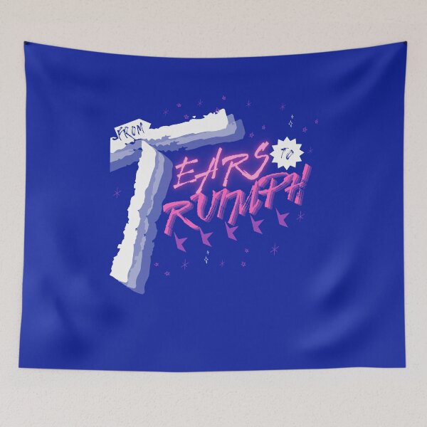 Item preview, Tears to Triumph - Christian Resurrection Faith Positive Quotes   - Father'S Day Gift Ideas - Blue designed and sold by Doiemacreations.