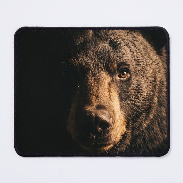Item preview, Majestic Black Bear Portrait - Dark Moody Wildlife Nature designed and sold by TeeBeeDesigns.