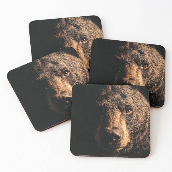 Item preview, Majestic Black Bear Portrait - Dark Moody Wildlife Nature  designed and sold by TeeBeeDesigns.