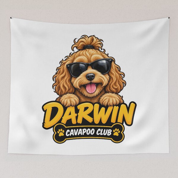 Item preview, Darwin Cavapoo Club – Cute Cavapoo Dog Design for Darwin Dog Owners designed and sold by LazyOwlStore.