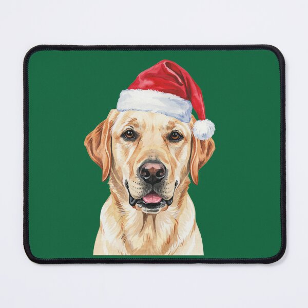 Item preview, Yellow Labrador Retriever in Santa Hat designed and sold by theartfulaspie.