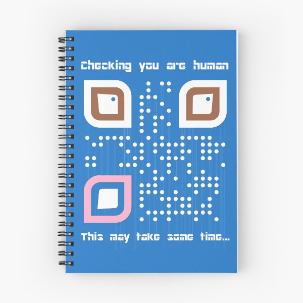 Item preview, Checking you are Human (also available in black print) designed and sold by MarkArtDesignUK.