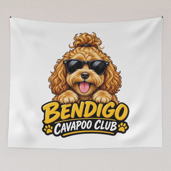 Item preview, Bendigo Cavapoo Club – Cute Cavapoo Dog Design for Bendigo Dog Owners designed and sold by LazyOwlStore.