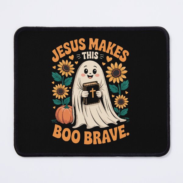 Item preview, JESUS MAKES THIS BOO BRAVE designed and sold by jkrphoto.