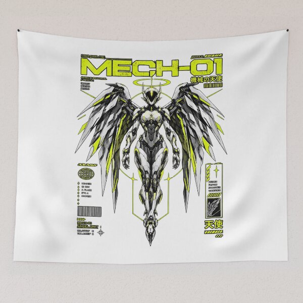 Item preview, Cyberpunk Angel Mech Unit in Neon Armor designed and sold by FUIRY .