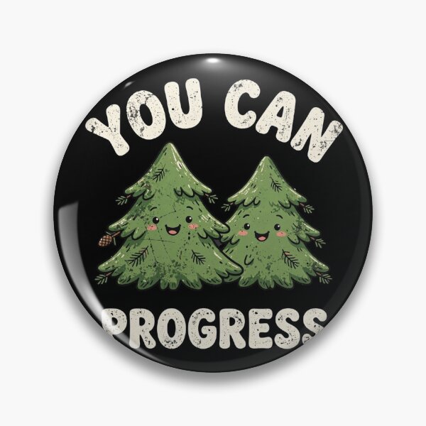 Item preview, You Can Progress Cute Christmas Trees designed and sold by ThePrintArt.