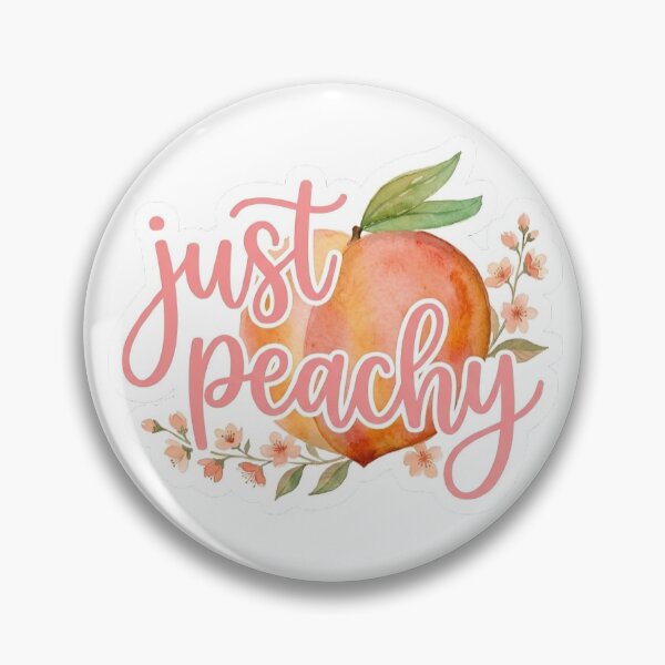Item preview, Just Peachy Watercolor Aesthetic Sticker Design designed and sold by Y&M.