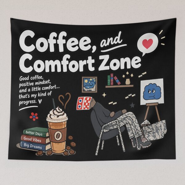 Item preview, Coffee Break Dreams  Cozy Comfort Zone and Creative Vibes designed and sold by Bengo10.