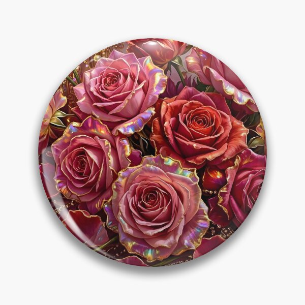 Item preview, Elegant Gold Royal Roses and Jeweled Petals Design designed and sold by Sybille-Yates.